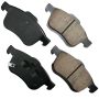 Akebono EUR1721A Akebono EURO Ultra Premium Ceramic Disc Brake Pad Kit