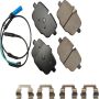 Akebono EUR1850 Akebono EURO Ultra Premium Ceramic Disc Brake Pad Kit