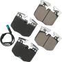 Akebono EUR1867B Akebono EURO Ultra Premium Ceramic Disc Brake Pad Kit