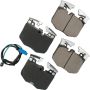 Akebono EUR1867C Akebono EURO Ultra Premium Ceramic Disc Brake Pad Kit