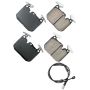 Akebono EUR1880 Akebono EURO Ultra Premium Ceramic Disc Brake Pad Kit