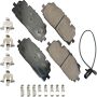 Akebono EUR1894 Akebono EURO Ultra Premium Ceramic Disc Brake Pad Kit