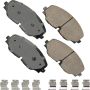 Akebono EUR2074 Akebono EURO Ultra Premium Ceramic Disc Brake Pad Kit