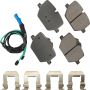 Akebono EUR2220 Akebono EURO Ultra Premium Ceramic Disc Brake Pad Kit