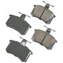Akebono EUR228 Akebono EURO Ultra Premium Ceramic Disc Brake Pad Kit