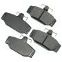 Akebono EUR391 Akebono EURO Ultra Premium Ceramic Disc Brake Pad Kit