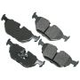 Akebono EUR396 Akebono EURO Ultra Premium Ceramic Disc Brake Pad Kit