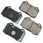 Akebono EUR592 Akebono EURO Ultra Premium Ceramic Disc Brake Pad Kit