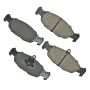 Akebono EUR688A Akebono EURO Ultra Premium Ceramic Disc Brake Pad Kit