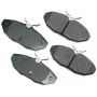 Akebono EUR806 Akebono EURO Ultra Premium Ceramic Disc Brake Pad Kit