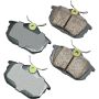 Akebono EUR838 Akebono EURO Ultra Premium Ceramic Disc Brake Pad Kit