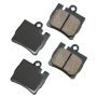 Akebono EUR848 Akebono EURO Ultra Premium Ceramic Disc Brake Pad Kit