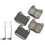 Akebono EUR874 Akebono EURO Ultra Premium Ceramic Disc Brake Pad Kit