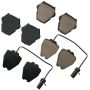 Akebono EUR912 Akebono EURO Ultra Premium Ceramic Disc Brake Pad Kit