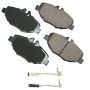 Akebono EUR987 Akebono EURO Ultra Premium Ceramic Disc Brake Pad Kit
