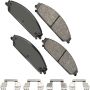 Akebono SDF1058 Akebono Severe Duty Ultra Premium Ceramic Disc Brake Pad Kit