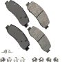 Akebono SDF1333 Akebono Severe Duty Ultra Premium Ceramic Disc Brake Pad Kit