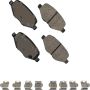 Akebono SDF1377B Akebono Severe Duty Ultra Premium Ceramic Disc Brake Pad Kit