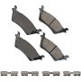 Akebono SDF1602 Akebono Severe Duty Ultra Premium Ceramic Disc Brake Pad Kit