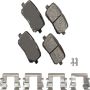 Akebono SDF1766 Akebono Severe Duty Ultra Premium Ceramic Disc Brake Pad Kit