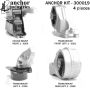 ANCHOR MOUNTS 300019 ENGINE MNT KIT
