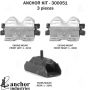 ANCHOR MOUNTS 300051 ENGINE MNT KIT