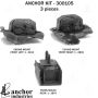 ANCHOR MOUNTS 300105 ENGINE MNT KIT