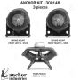 ANCHOR MOUNTS 300148 ENGINE MNT KIT