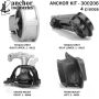 ANCHOR MOUNTS 300206 ENGINE MNT KIT