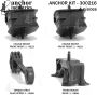 ANCHOR MOUNTS 300216 ENGINE MNT KIT