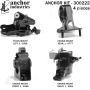 ANCHOR MOUNTS 300222 ENGINE MNT KIT
