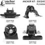 ANCHOR MOUNTS 300245 ENGINE MNT KIT