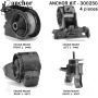ANCHOR MOUNTS 300250 ENGINE MNT KIT