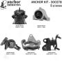 ANCHOR MOUNTS 300278 ENGINE MNT KIT