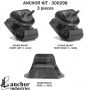ANCHOR MOUNTS 300298 ENGINE MNT KIT