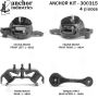 ANCHOR MOUNTS 300315 ENGINE MNT KIT