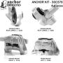 ANCHOR MOUNTS 300376 ENGINE MNT KIT
