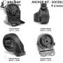 ANCHOR MOUNTS 300381 ENGINE MNT KIT
