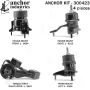 ANCHOR MOUNTS 300423 ENGINE MNT KIT