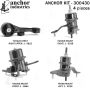 ANCHOR MOUNTS 300430 ENGINE MNT KIT