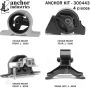 ANCHOR MOUNTS 300443 ENGINE MNT KIT