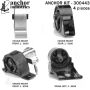 ANCHOR MOUNTS 300443 ENGINE MNT KIT