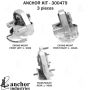 ANCHOR MOUNTS 300479 ENGINE MNT KIT