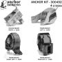 ANCHOR MOUNTS 300492 ENGINE MNT KIT