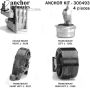 ANCHOR MOUNTS 300493 ENGINE MNT KIT