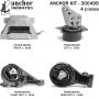 ANCHOR MOUNTS 300499 ENGINE MNT KIT