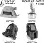 ANCHOR MOUNTS 300523 ENGINE MNT KIT