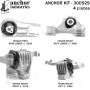 ANCHOR MOUNTS 300529 ENGINE MNT KIT