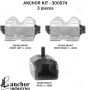 ANCHOR MOUNTS 300574 ENGINE MNT KIT