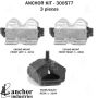 ANCHOR MOUNTS 300577 ENGINE MNT KIT